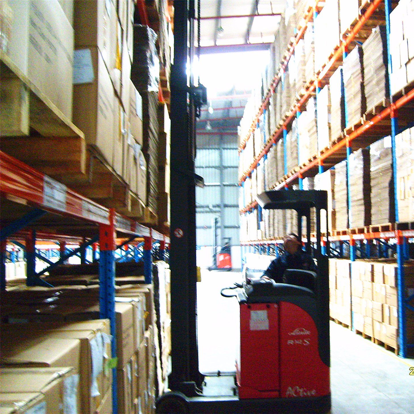 Forklift Truck Operated Warehouse Rack