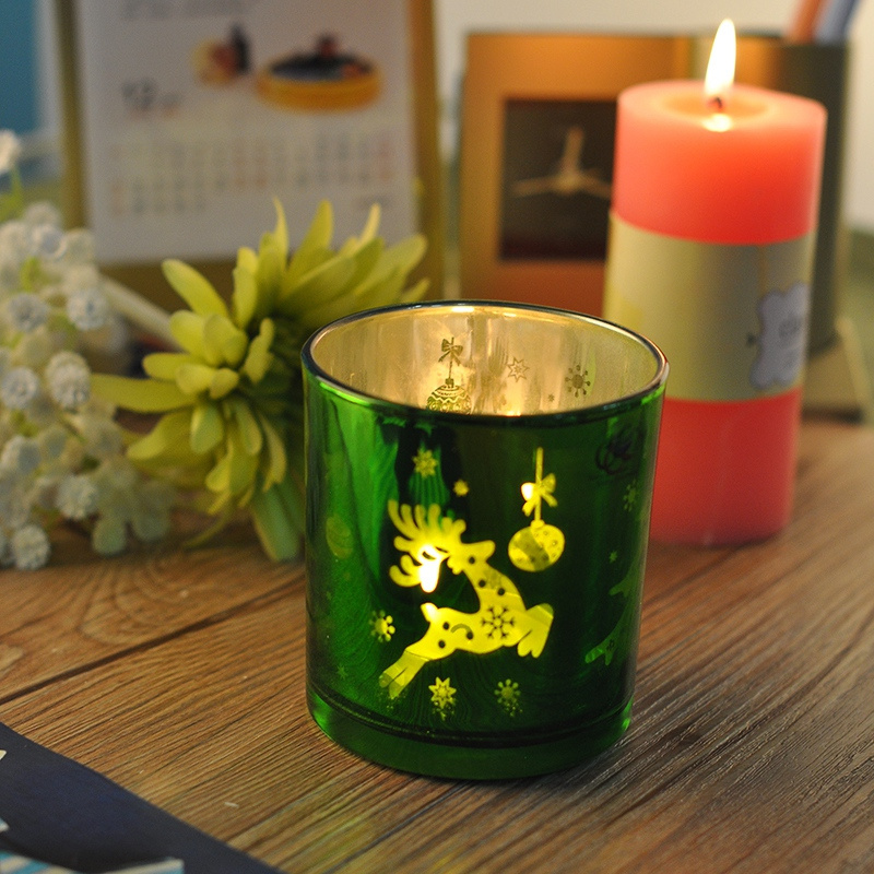 Bulk Laser Pattern Votive Candle Holder in Color Painted