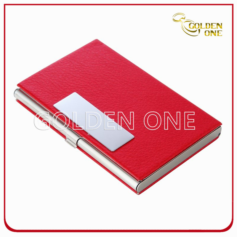 Fashion Leather Colorful Shiny Lady Name Card Case