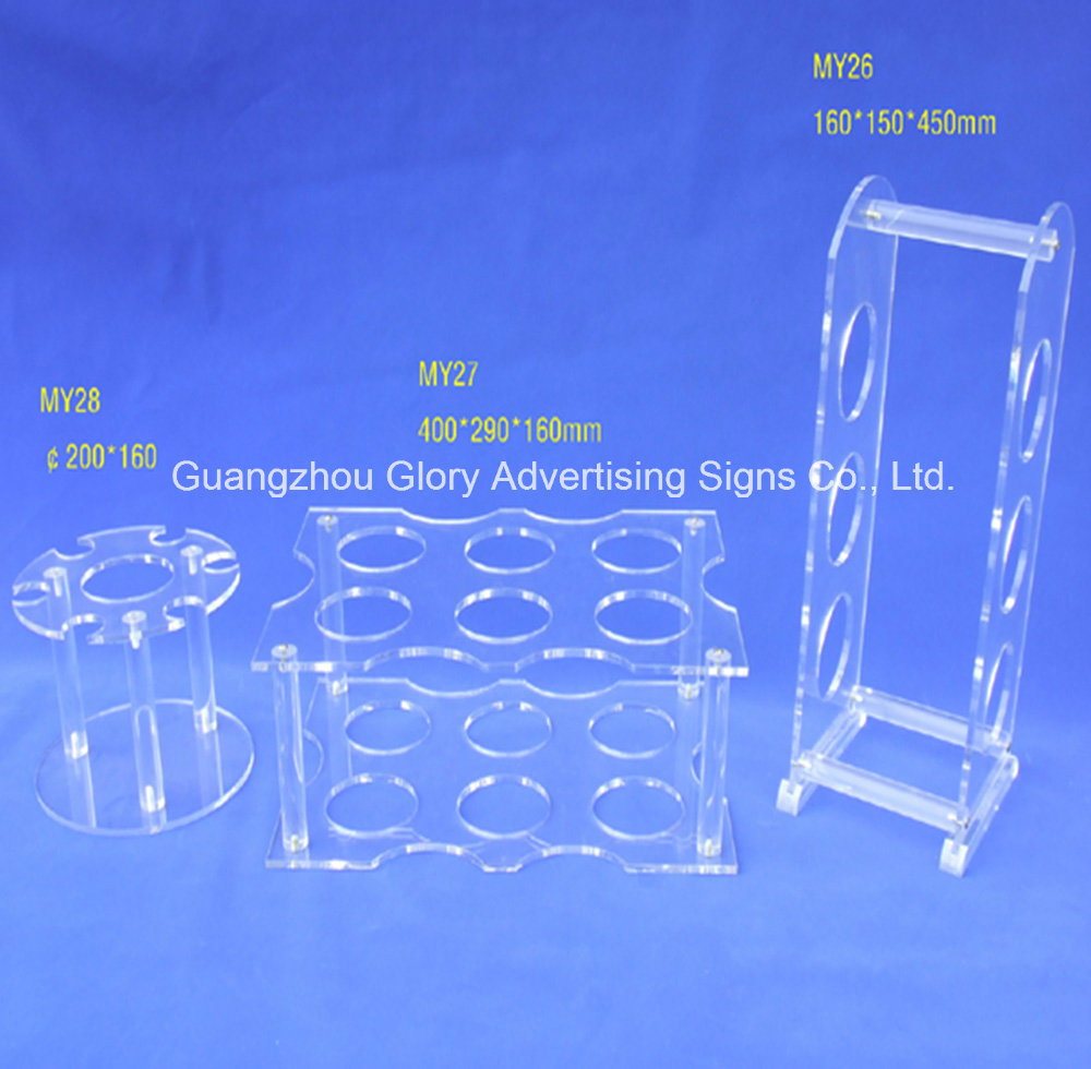 Transparent Plexiglass Cast Acrylic Holder for Comestics Display