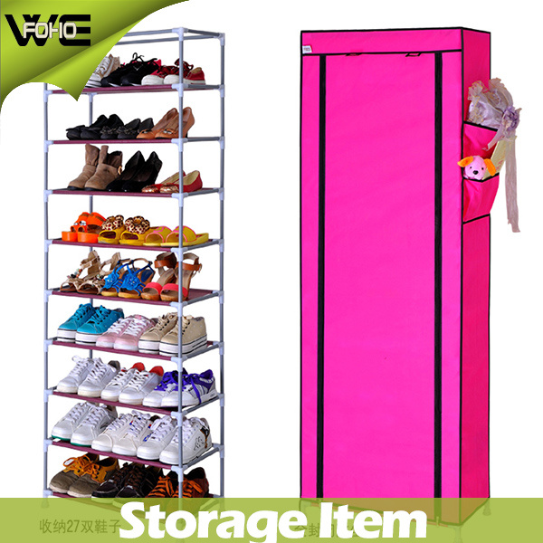 Shoe Organizer Design Folding Fabric Shoe Cabinet