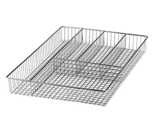 Grid Silverware Tray Utensil Holder