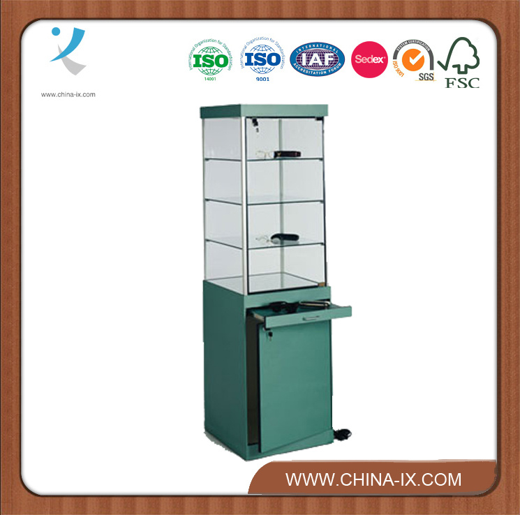 Optical Display Case with Locking Doors Adjustable Shelves