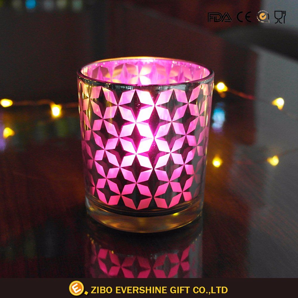 Hot Sale Glass Candle Holders and Jars with Lifting Handle