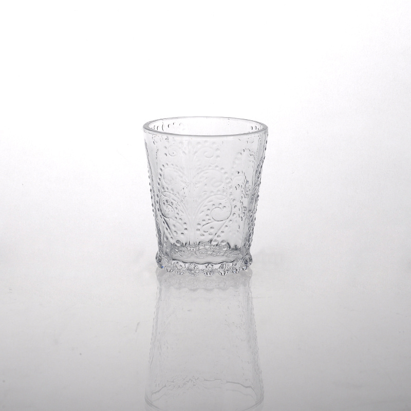 Antique Hurrican Glass Candle Holder