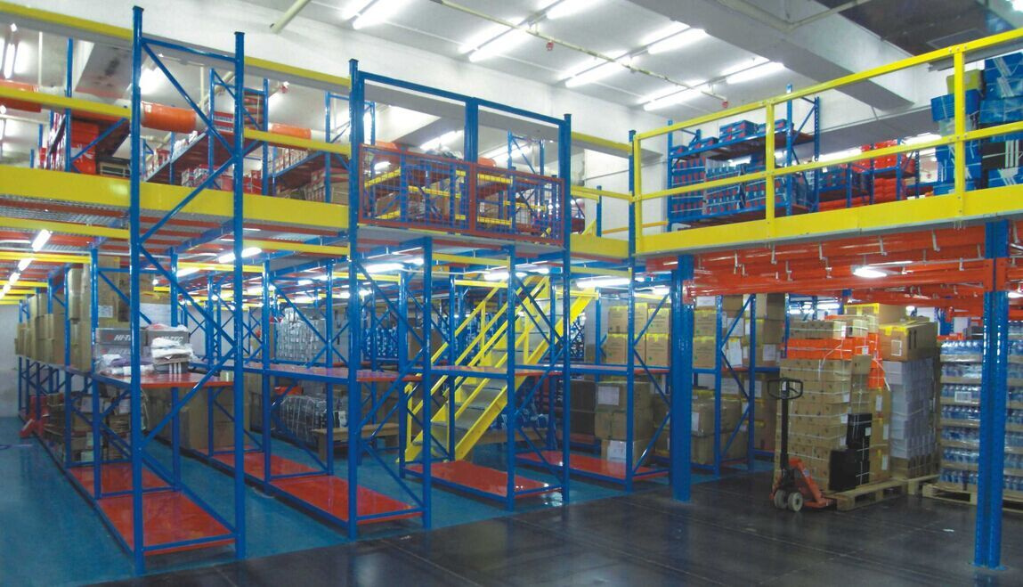 Structural Steel Mezzanine Multi-Tier Shelving