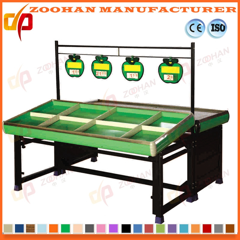 Retail Shop Supermarket Shelves Wood Vegetable Fuit Display Rack (Zhv74)