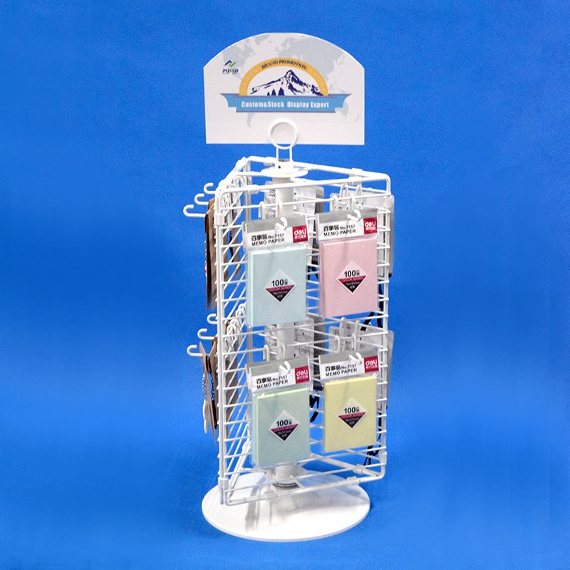3 Sides Turning Steel Grid Wire Rack Display (PHD8003)