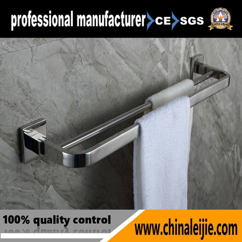 Square Shape Double Layer Bathroom Accessory Towel Bar