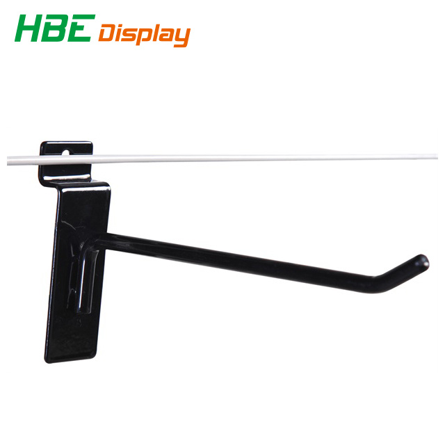 Chromed Slat Wall Display Hook for MDF Display