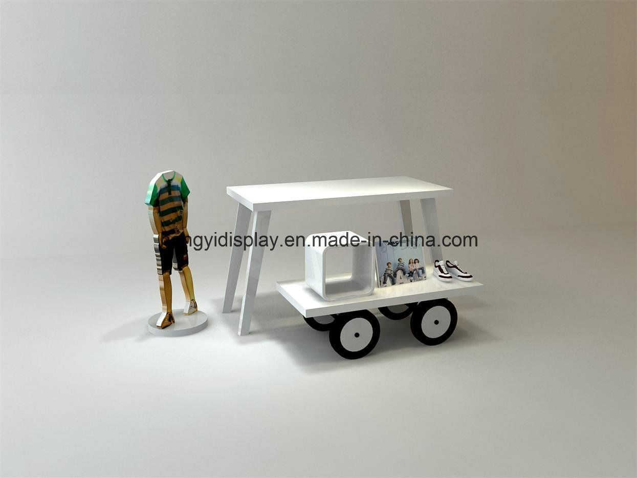 Shop MDF Shoes Window Display with High Quality