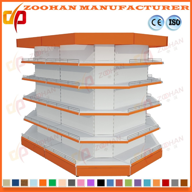Supermarket Shop Gondola Shelving Wall Shelf with End Cap (Zhs308)