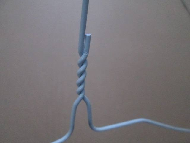White Wire Coat Hanger