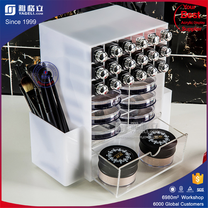Custom Rotating Black Acrylic Lipstick Holder