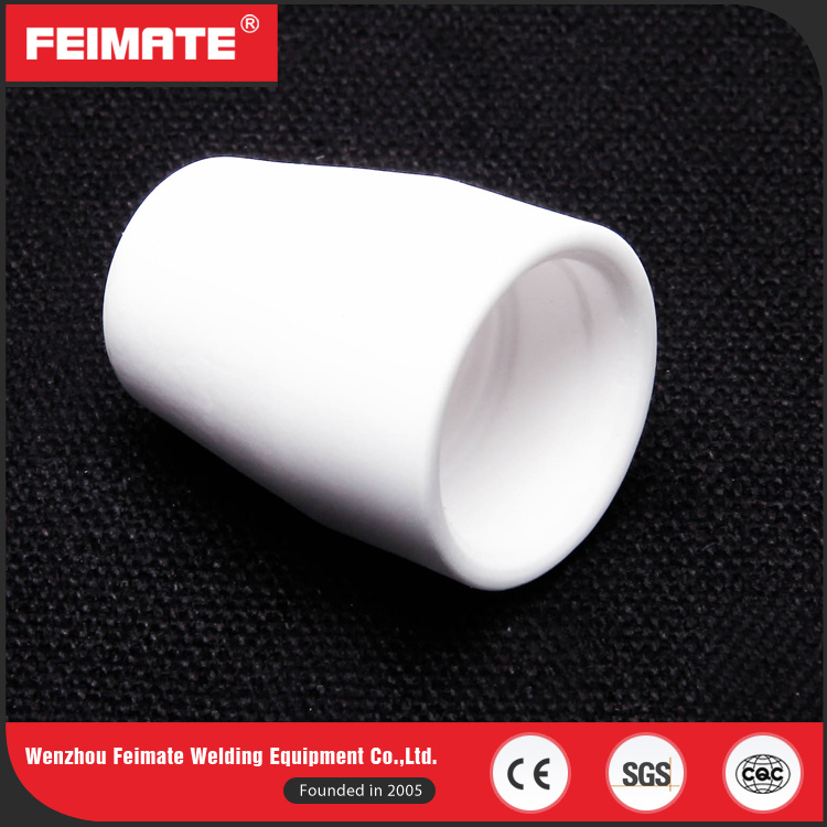 Plasma Cutting Torch Parts White PT31 Ceramic Shield Cup Consumables