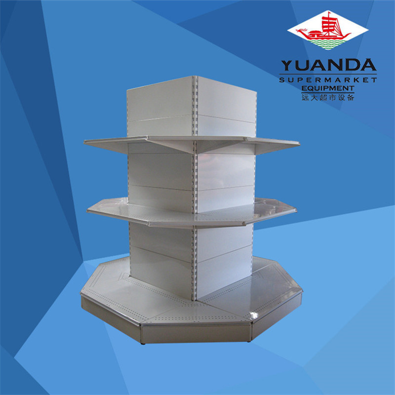 Store Center Display Shelves New Design Round Corner Shelf