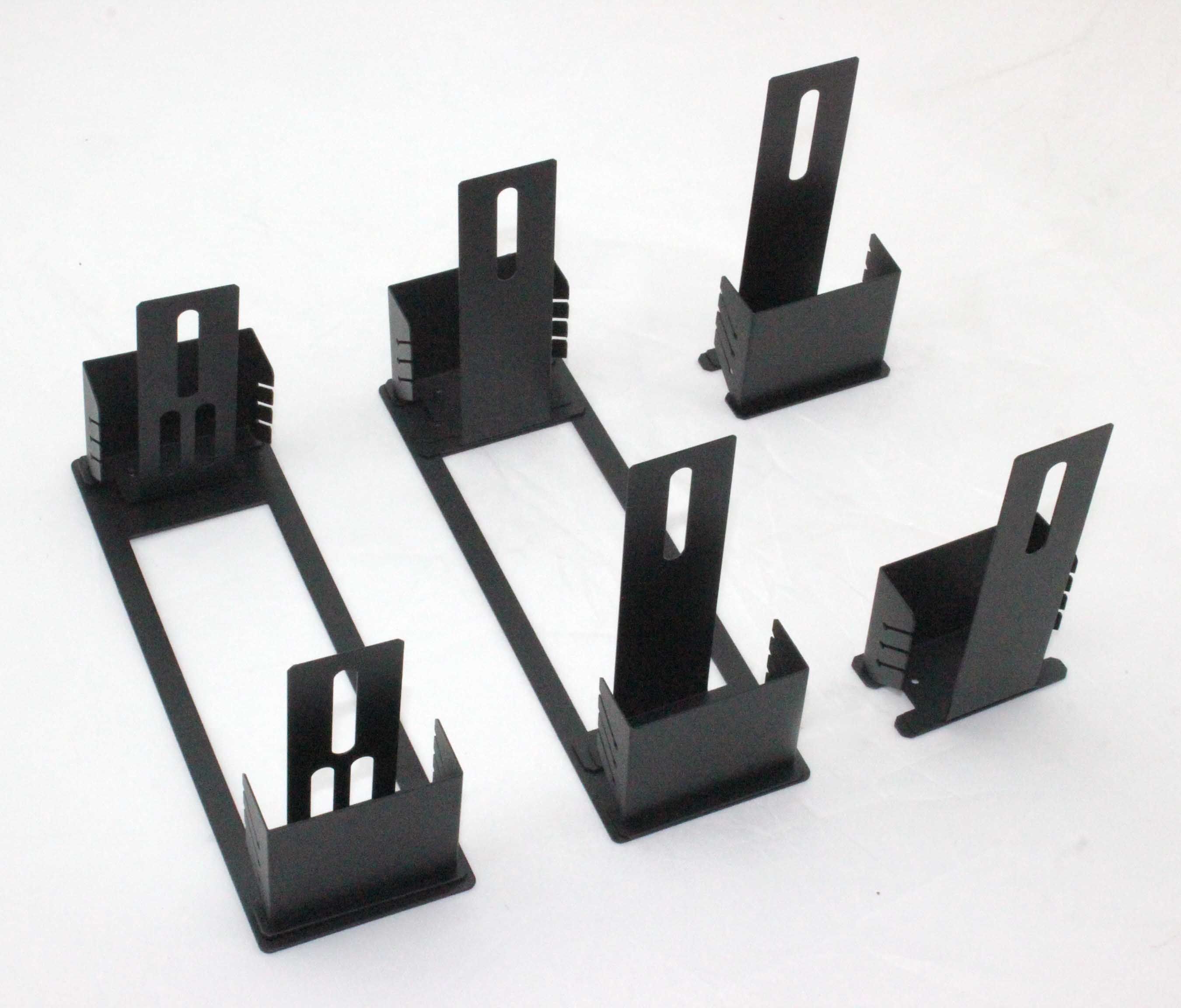 Powder Coating Black Wall Mounting Bracket-Manufacture Stamping Part-Precision Part