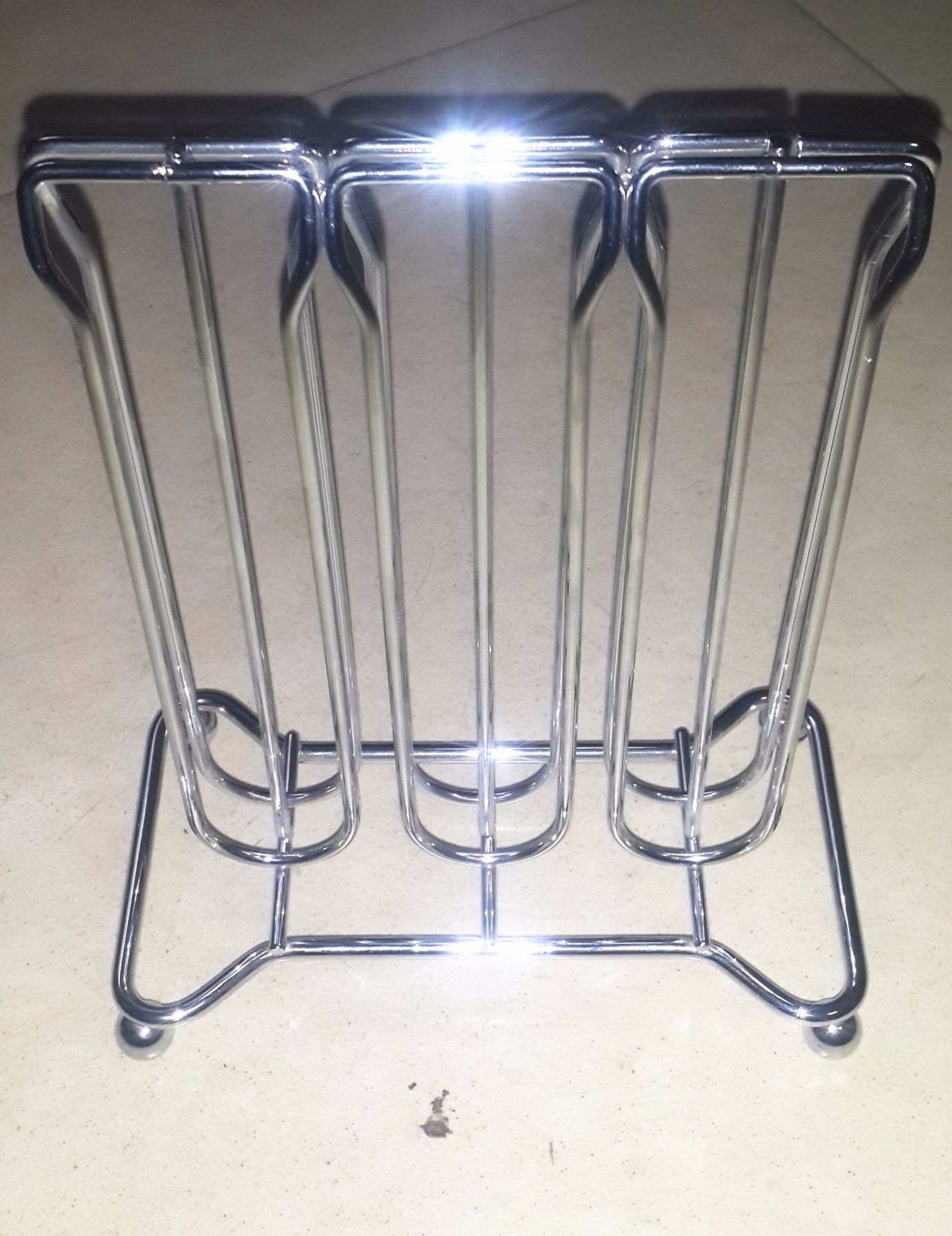 Chrome Plated Metal Wire Coffee Capsule Stand for 24 Cups Nescafe Dolce Gusto Pods
