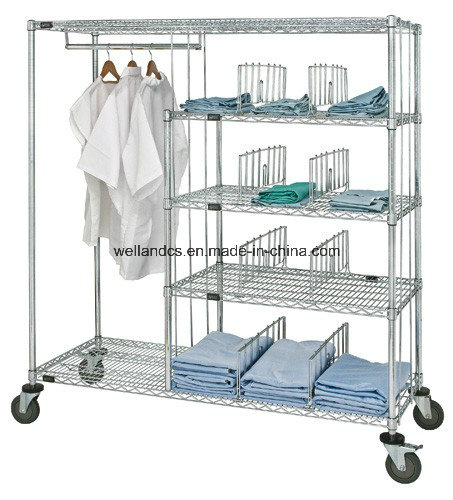 NSF Hygienic Chrome Metal Wire Shelving for Hospital