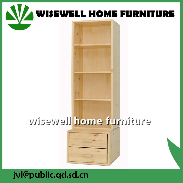Pine Wood Bookshelf for Kids