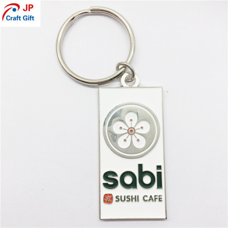 Customized High Quality Flower Pattern Keychain with Logo