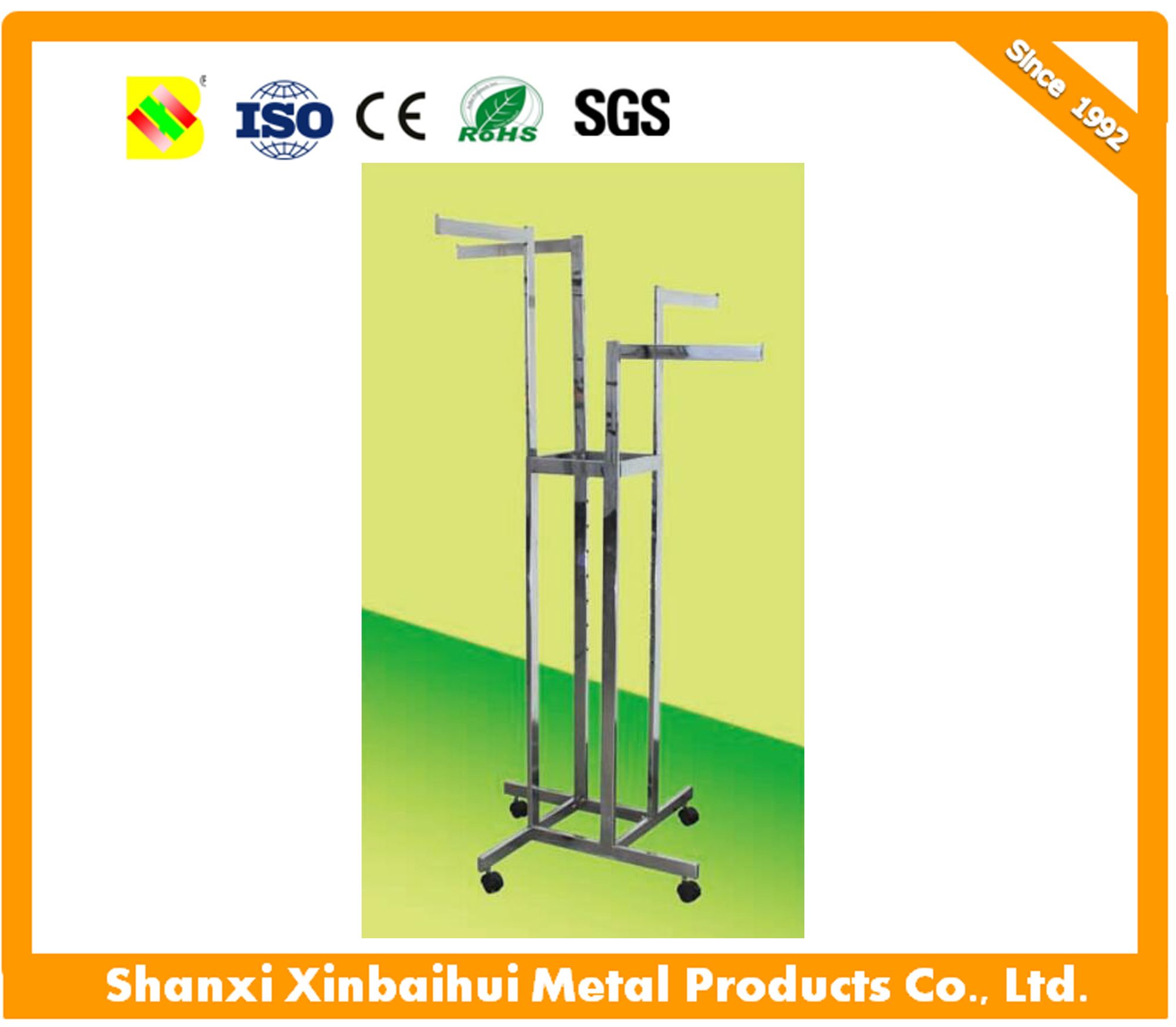 Customized Display Garment Rack Store Clothing Display Racks