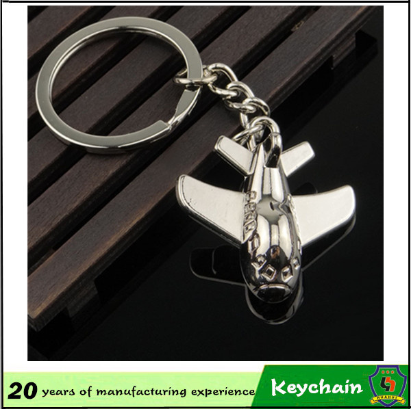 Promotional 3D Metal Plane Keychain