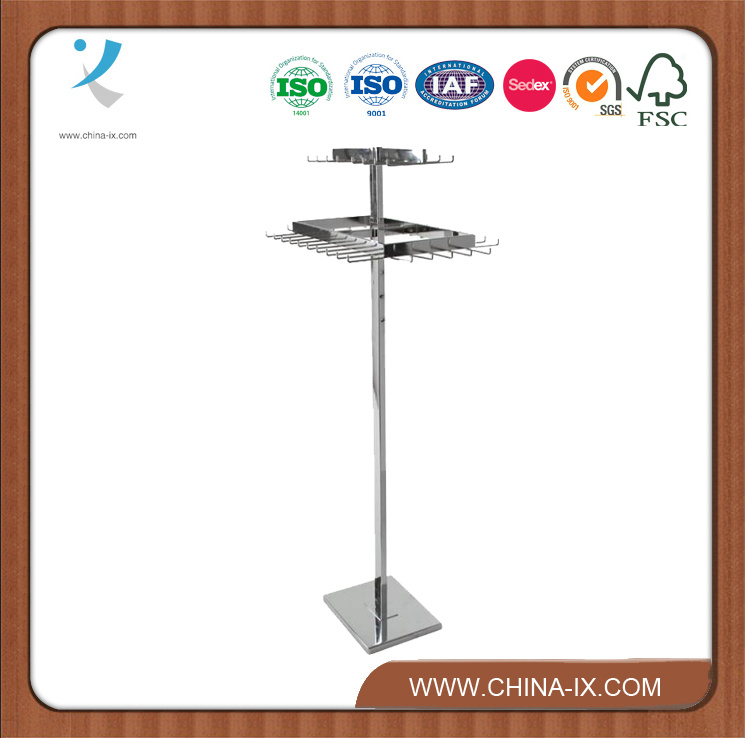 Dual-Purpose Accessory Display Rack for Ties, Belts