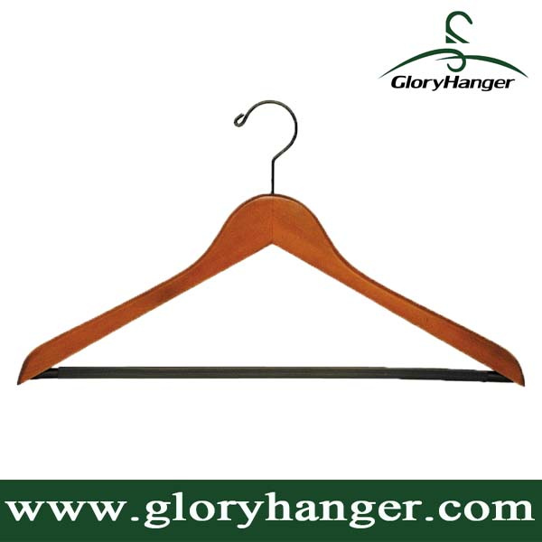 Top Quality Wood Cloth Hanger in Cherry Colour Walnut Colour