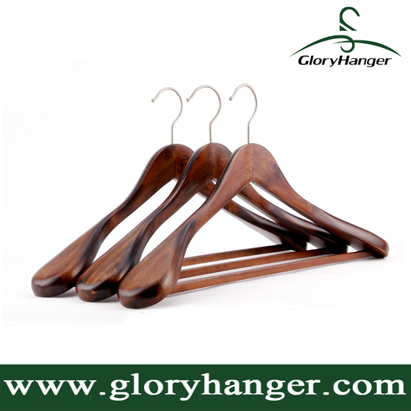 Hand-Made Wooden Coat Hanger in Vintage Style