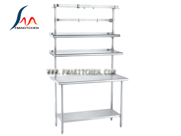 Table with up Shelves