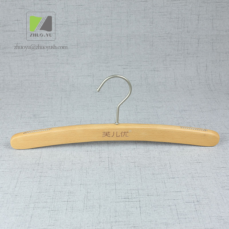 Beech Wooden Cloth Hanger for Women's Garment Brand