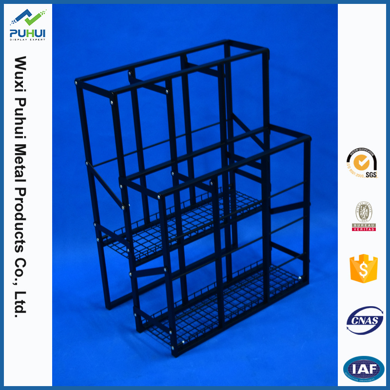 Floor Standing Steel Roll Wrap Display Rack (PHY3028)