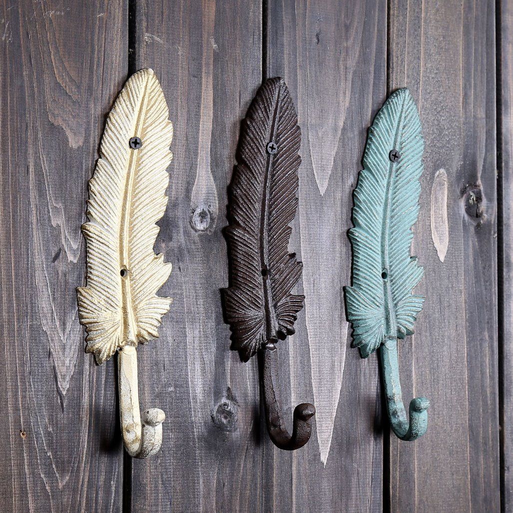 Feather Wall Hanger & Metal Wall Hooks