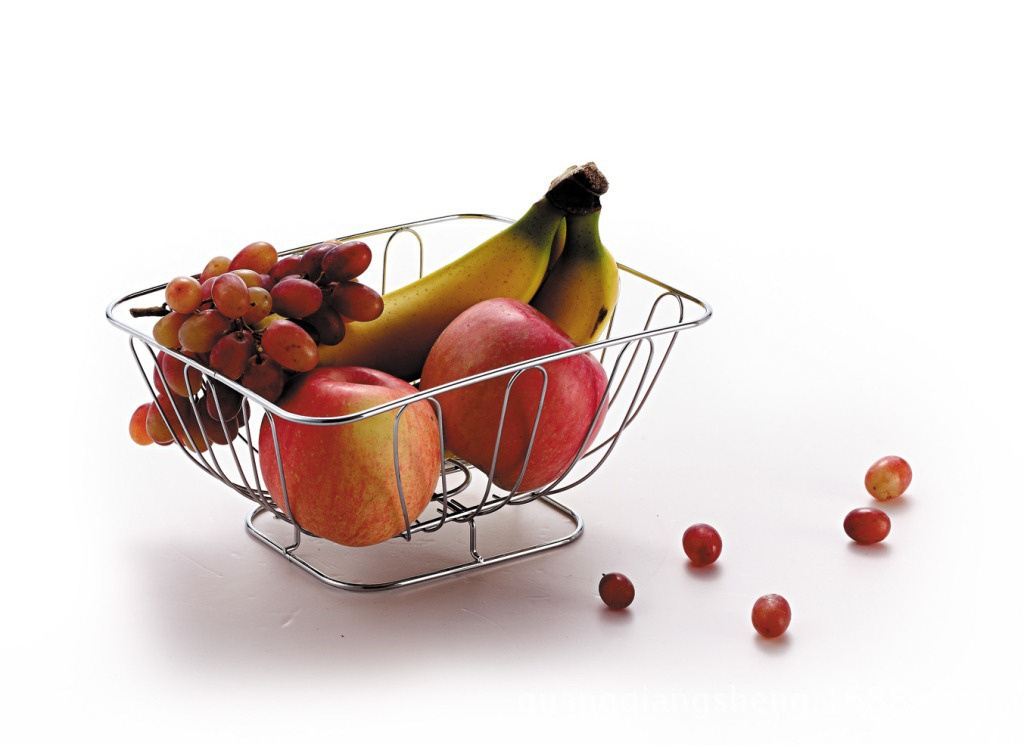 Handmade Simple Style Wire Metal Fruit Bowl