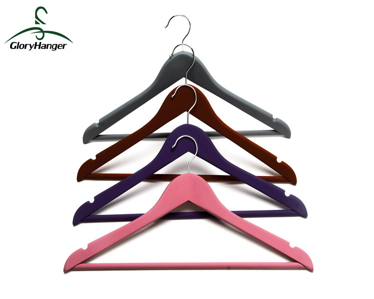 Lotus Wood Hangers with Round Barand Notches