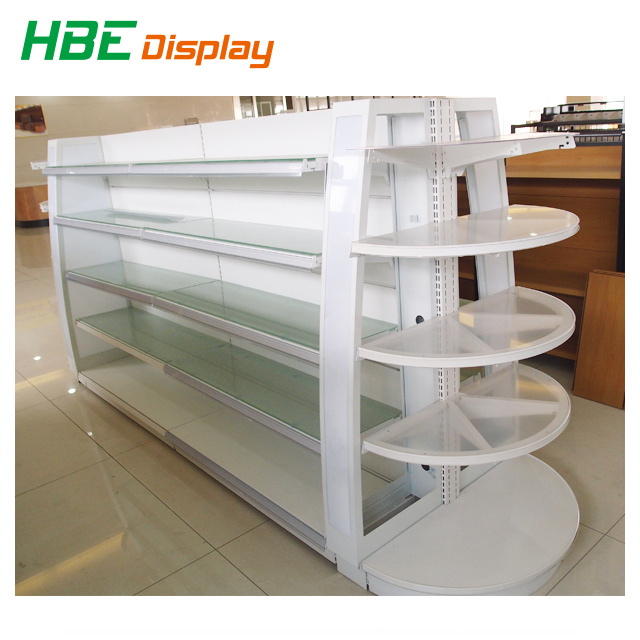 Ground Glass Cosmetic Store Display Shelf