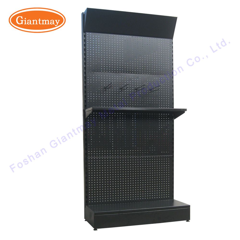 Triangle Header Metal Storage Hardware Store Hanging Shelves Display Power Tool Rack