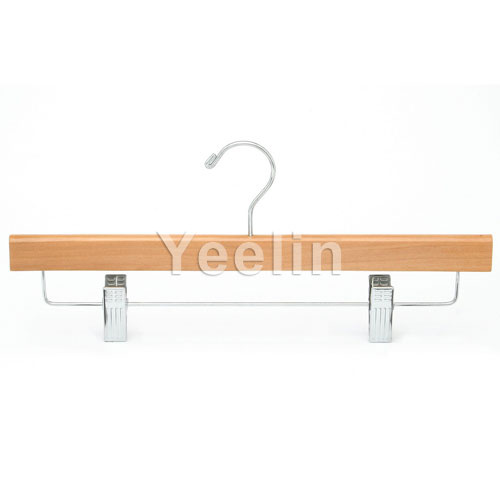 2017 Hot Wood Trousers Hanger with Clips