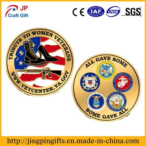 Custom USA Gun Logo Military Challenge Coins