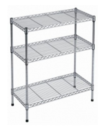 Multifunction Light Duty Chrome Storage Shelving, DIY Style (LD753590B3C)