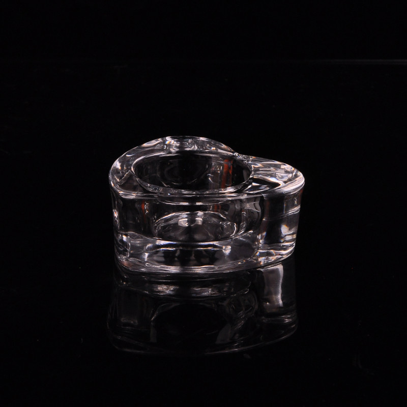 Crystal Heart Shaped Tea-Light Holders