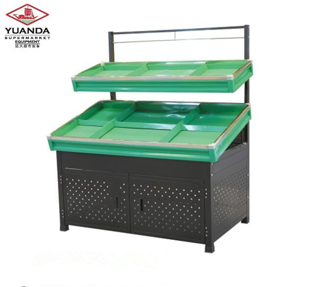 Supermarket Gondola Shelving Fruit and Vegetable Display Rack