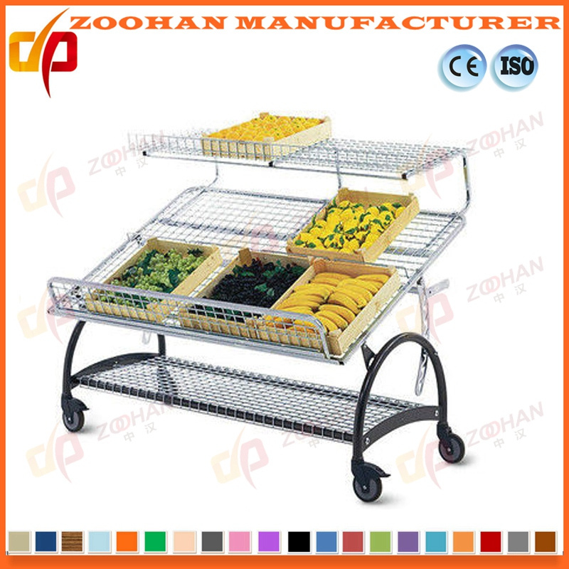 Supermarket Fruit and Vegetable Storage Shelving Display Rack Units (Zhv42)