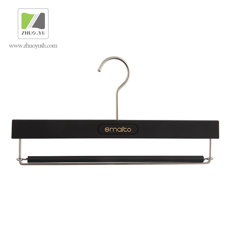 Brand Clothing Plastic Pant Hanger with Bar