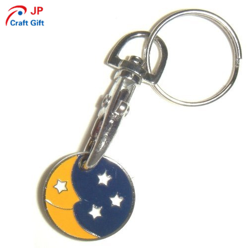 Customized Night Sky Zinc Alloy Keychain for Sale