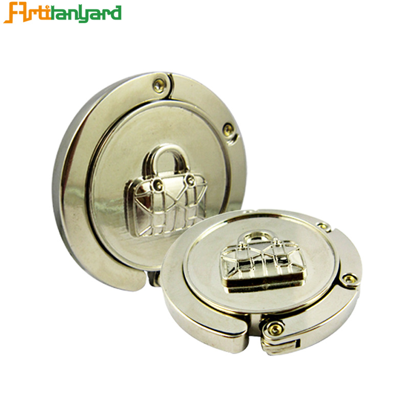 Foldable Bag Purse Hanger with Logo