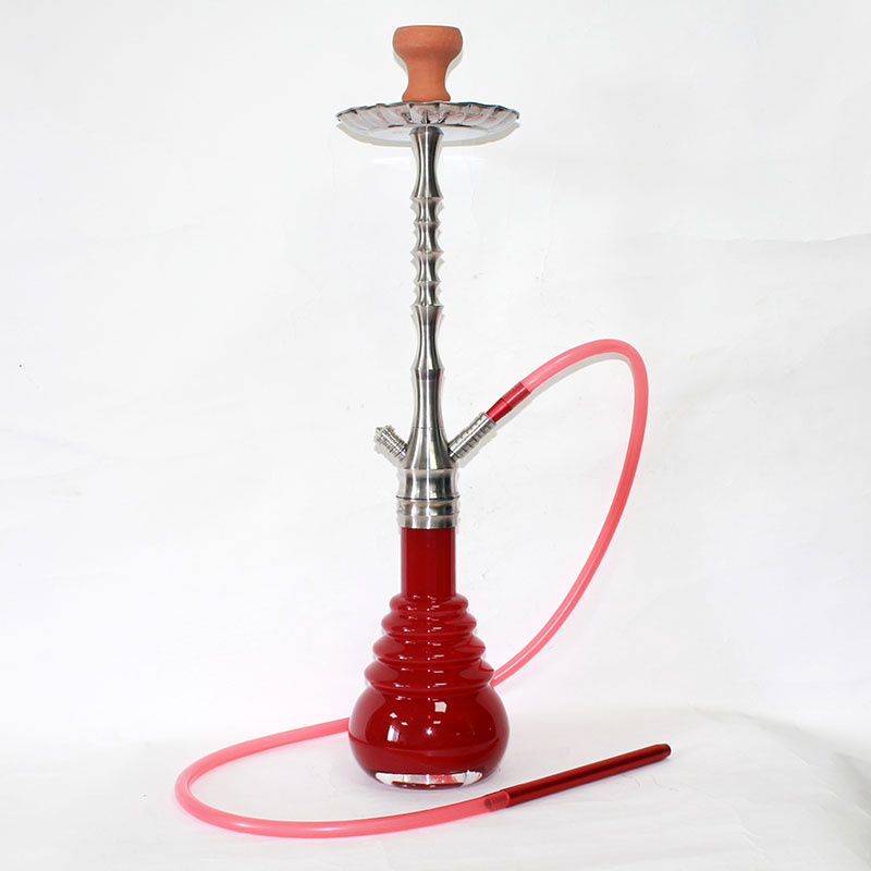Stainless Steel Material Hookah Water Pipe Glass Shisha Smoking