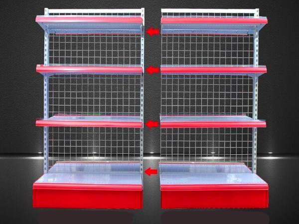 Supermarket Shelf with Wrie Back Panel