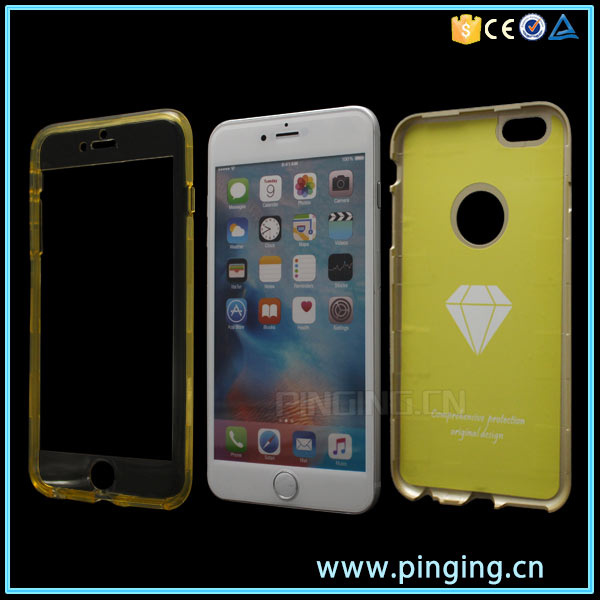 Full Body Cover Case for iPhone 6 with Tempered Glass